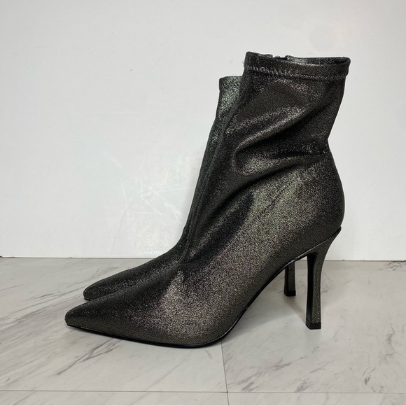 New! Marc Fisher Kellen Sparkle Pointy Toe Heeled Bootie 8 1/2 M - Picture 13 of 13